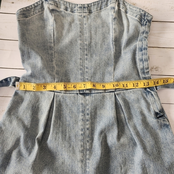 Adriano Goldshmeid Light Blue Distressed Denim Overalls Size XS - Picture 10 of 13